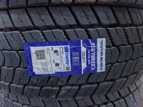 Шина 315/70R22.5 20PR TL 156/150L DL011 Royal black